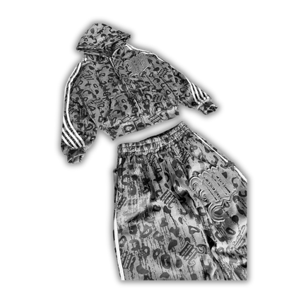 "CEMENT" LEOPARD SWEATSUIT!